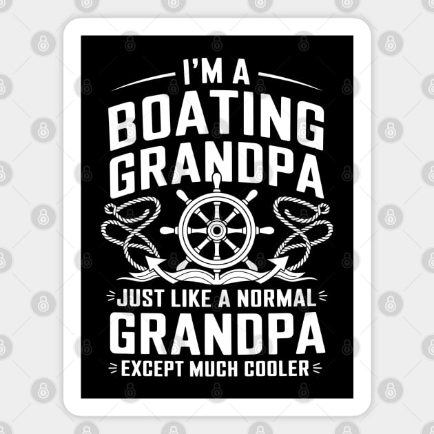 Boating Grandpa Magnet by MakerMind8.2
